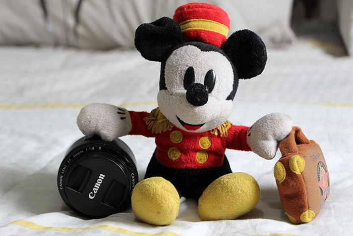 canon Mickey Mouse lente camera